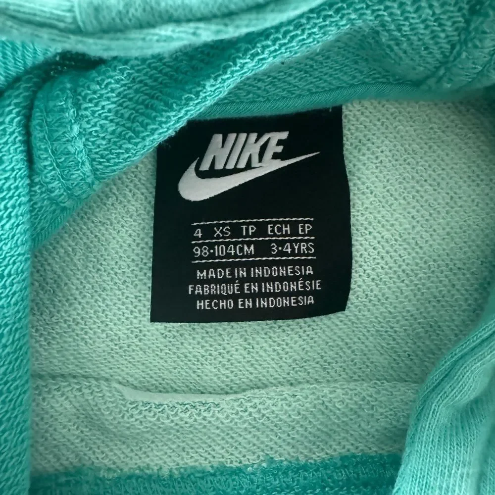 Nike Boys Pouch Sweatshirt teal youth‎ size 3-4